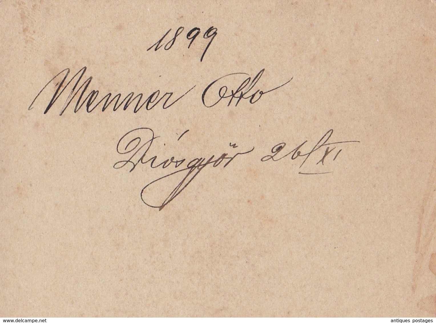 Entier Postal 1899 Miskolc Mischkolz Ungarn Hongrie Magyarország Otto Menner Gyógyszertár Apotheke Pharmacy Pharmacie - Postal Stationery