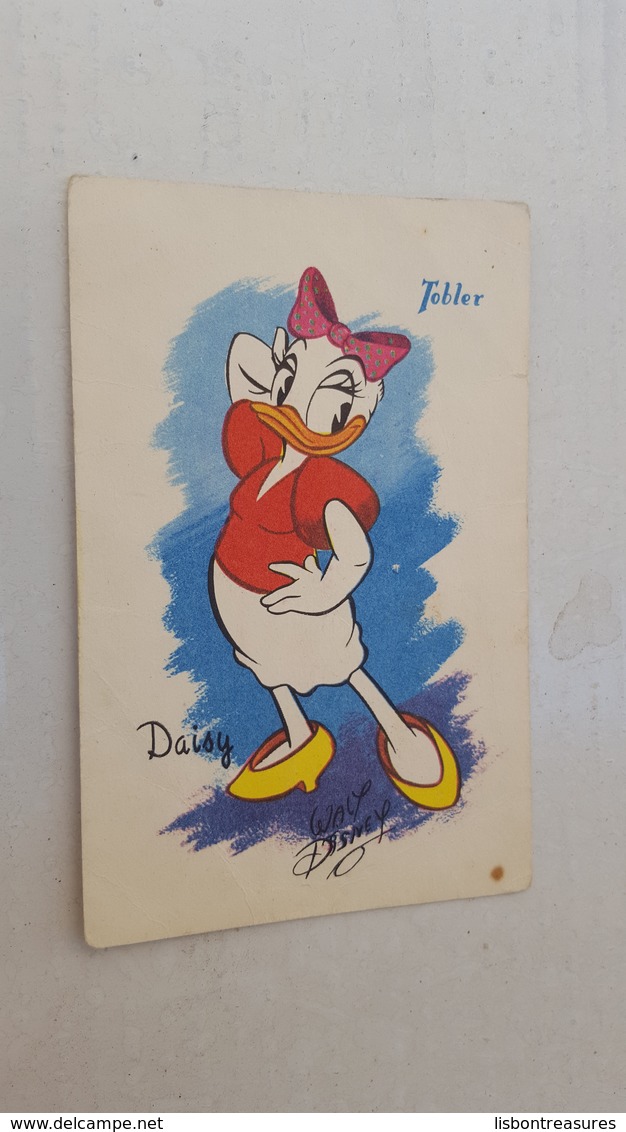 ANTIQUE POSTCARD CHOCOLAT TOBLER PREMIUM DAISY WALT DISNEY UNUSED - Autres & Non Classés