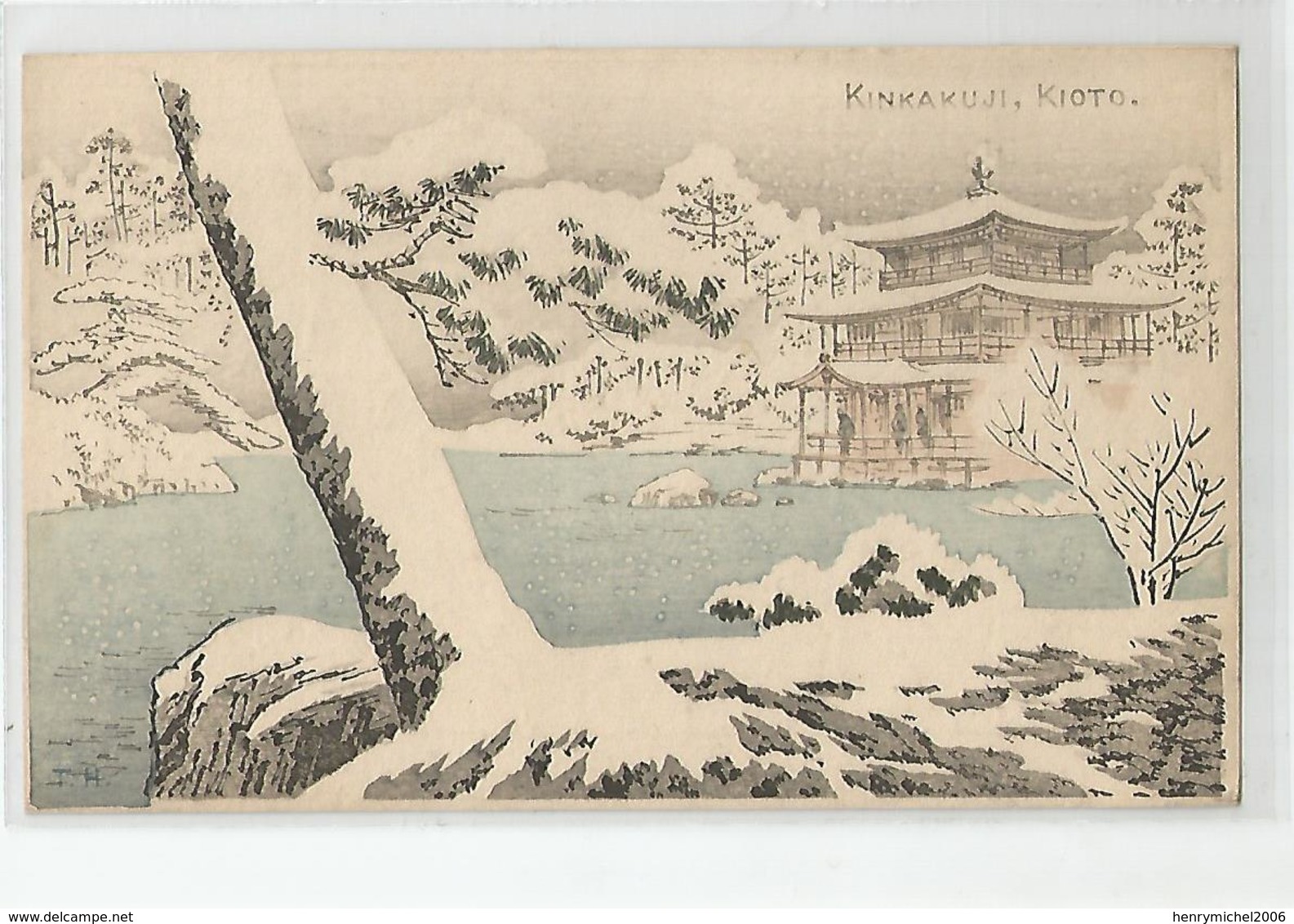 Japon Japan Kyoto Kinkakuji , Kioto Illustrée Illustrateur Th - Kyoto