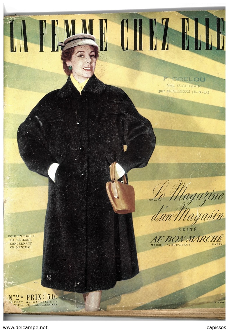 Catalogue La Femme Chez Elle N° 2 Bon Marché  1955  116 Pages Etat Correct - 1950 - ...