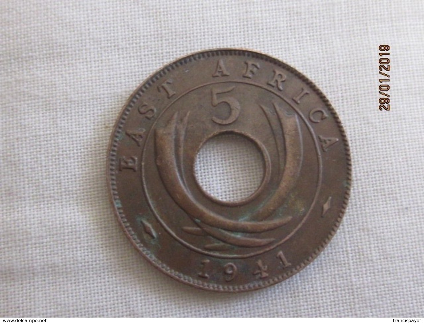 British East Africa: 5 Cents 1941 - British Colony