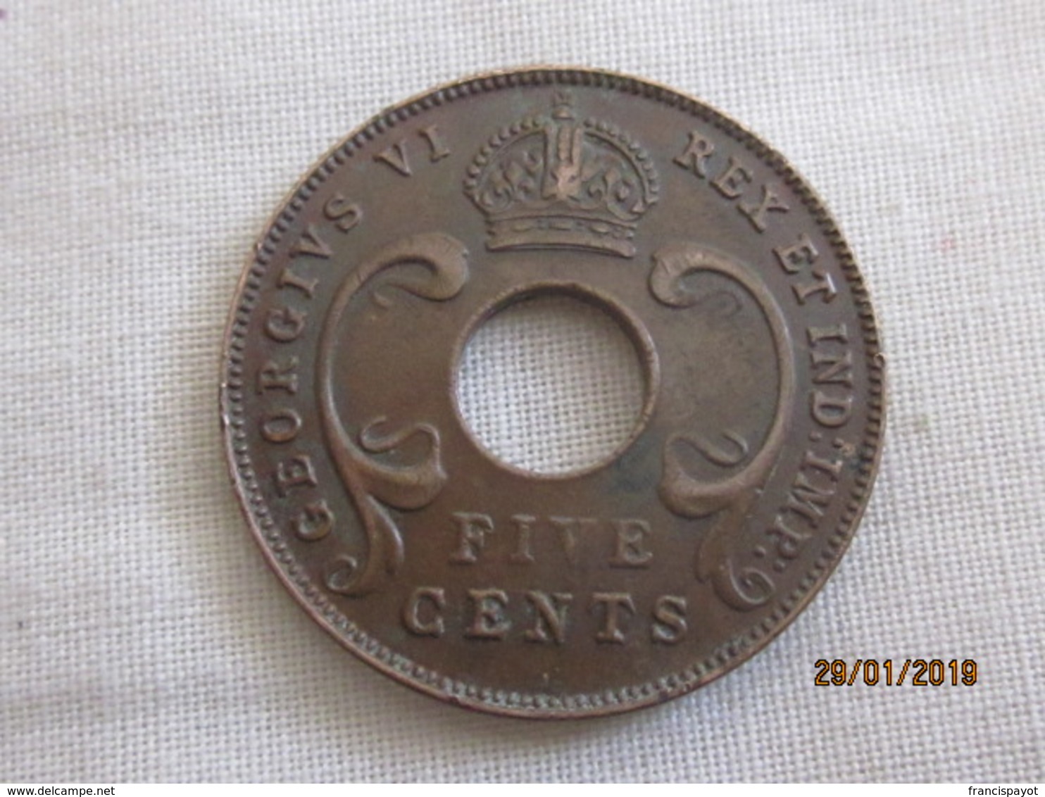 British East Africa: 5 Cents 1941 - British Colony