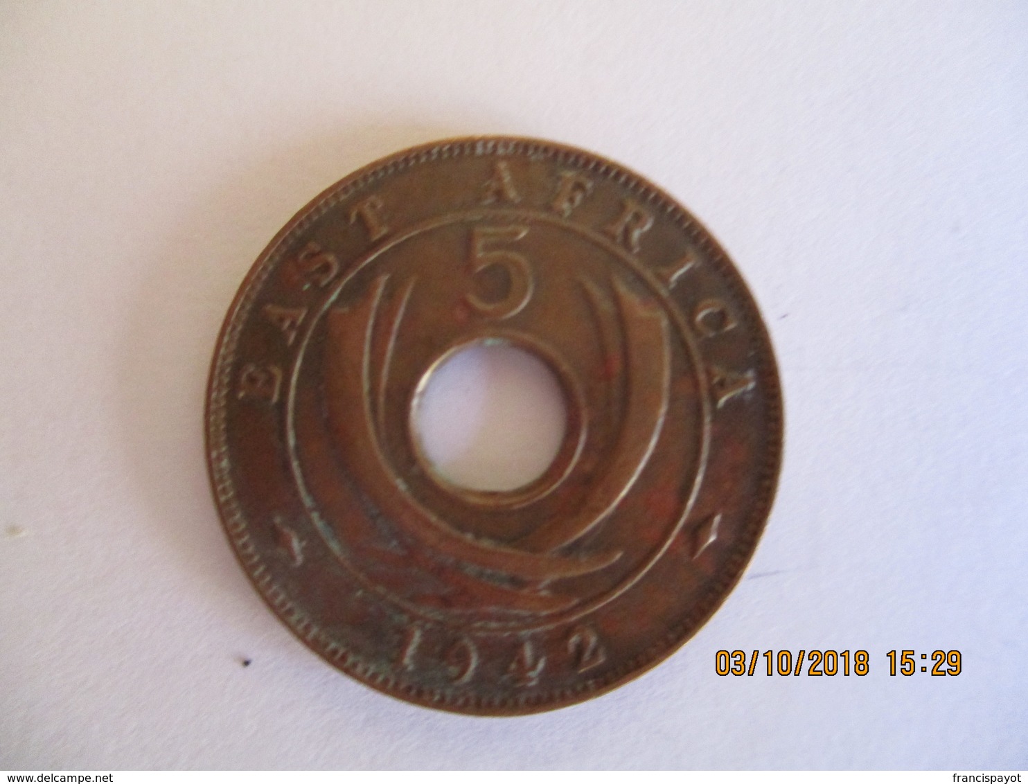 British East Africa: 5 Cents 1942 - Colonia Británica