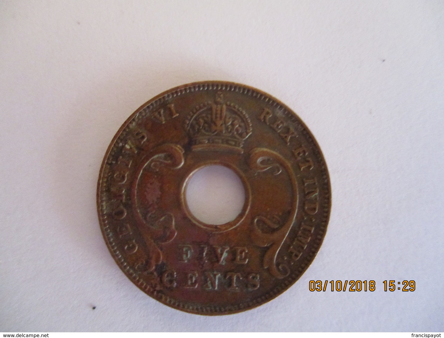 British East Africa: 5 Cents 1942 - British Colony