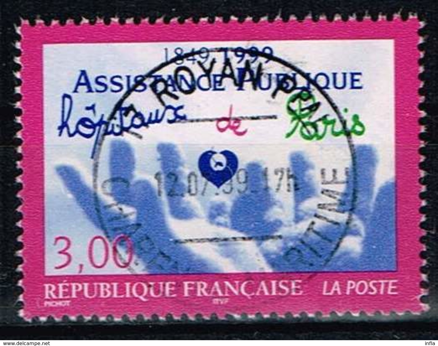 Frankreich 1999, Michel# 3357 O 1849-1999 Public Assistance - Paris Hospitals - Gebraucht