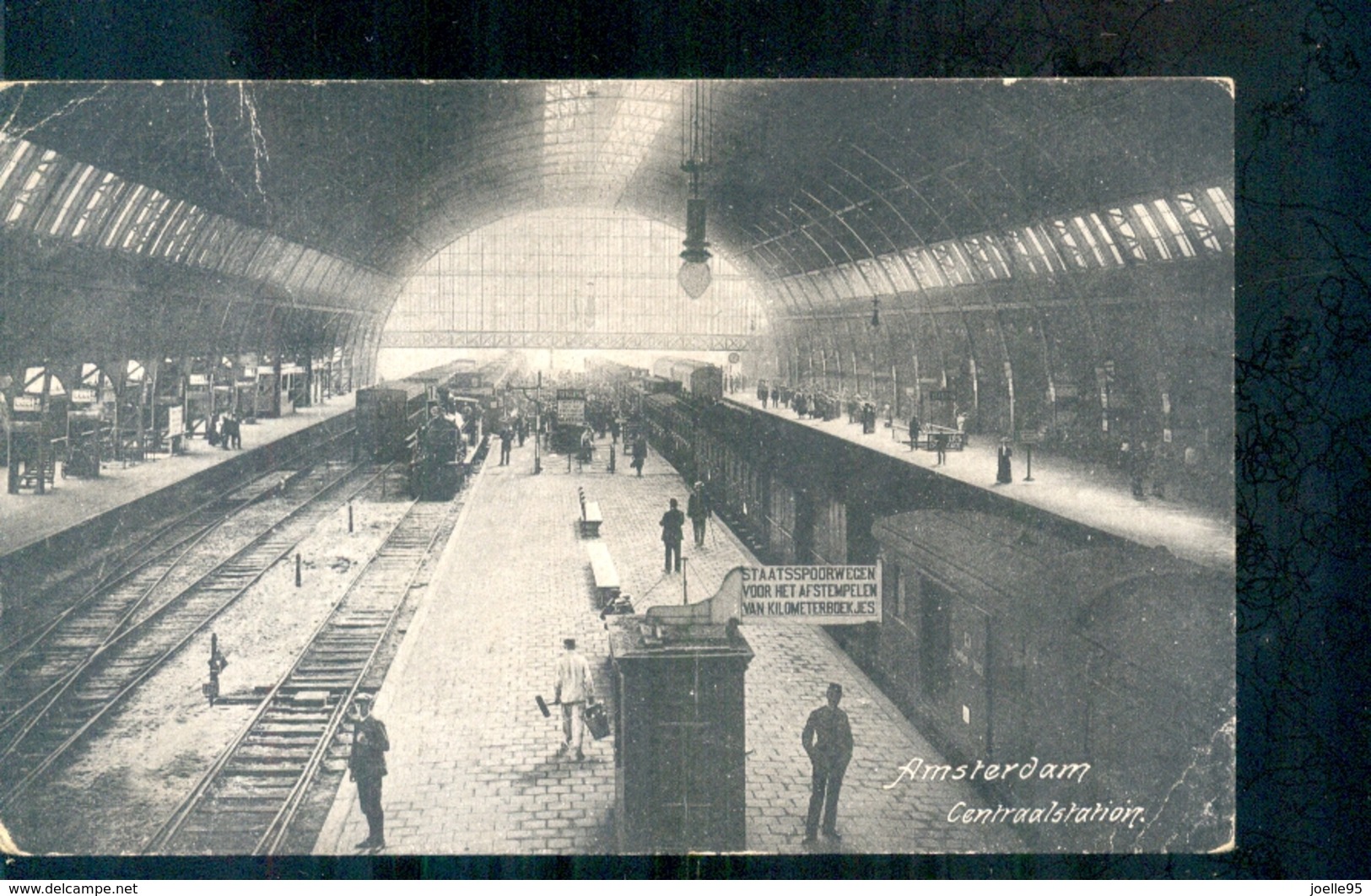Amsterdam - Stoomtrein - Station - 1915 - Amsterdam