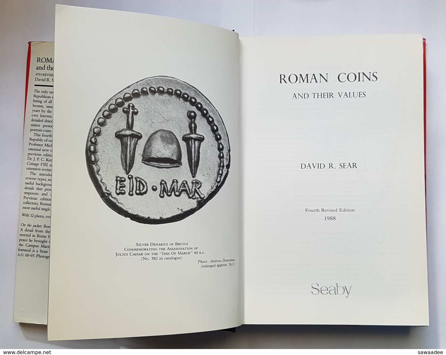 LIVRE - NUMISMATIQUE - EN ANGLAIS - ROMAN COINS AND THEIR VALUES - DAVID R. SEAR - 1988 - Libros & Software