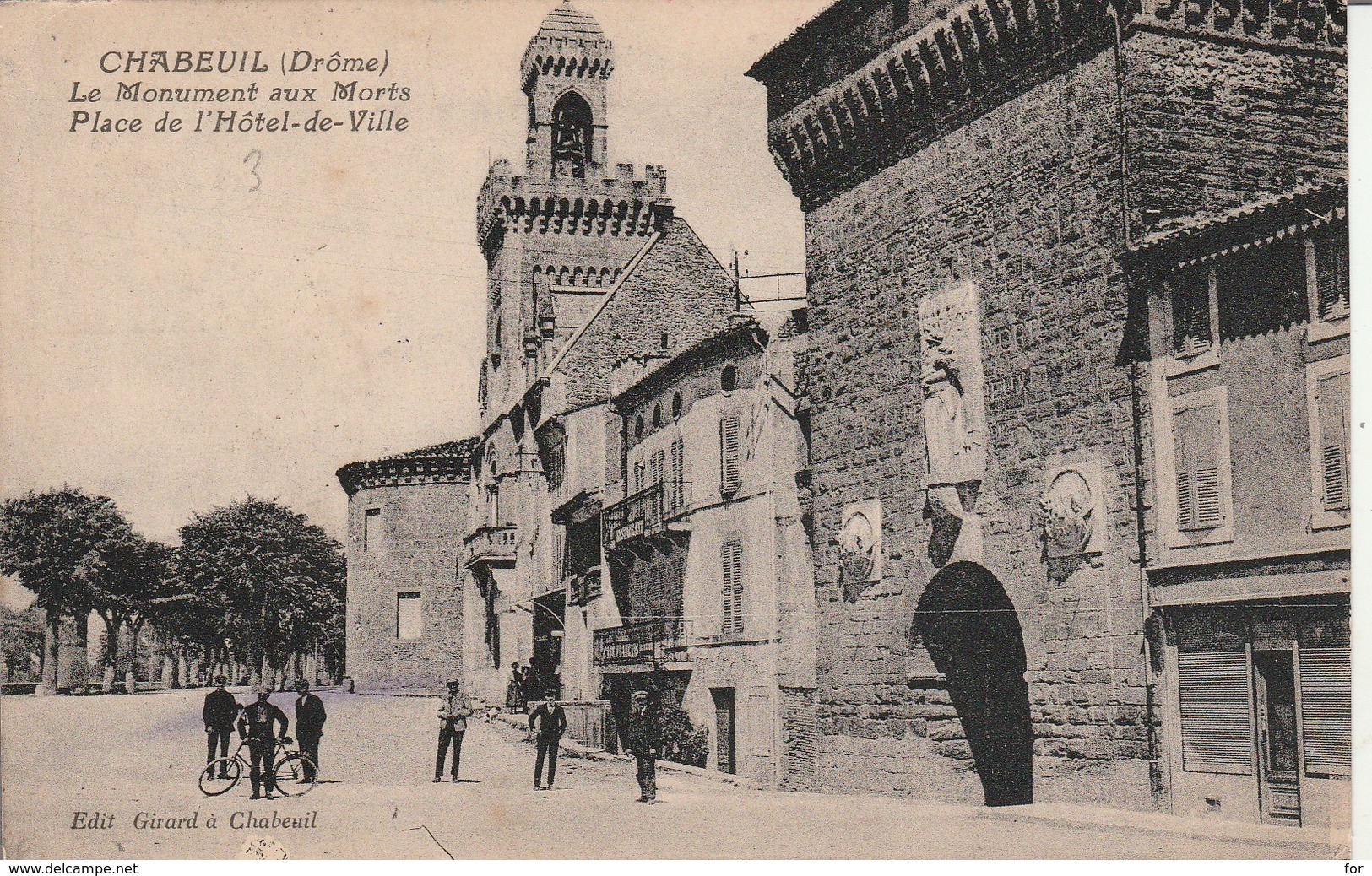 Drome : CHABEUIL : Le Monument Aux Morts Place De L'hotel-de-ville - Other & Unclassified