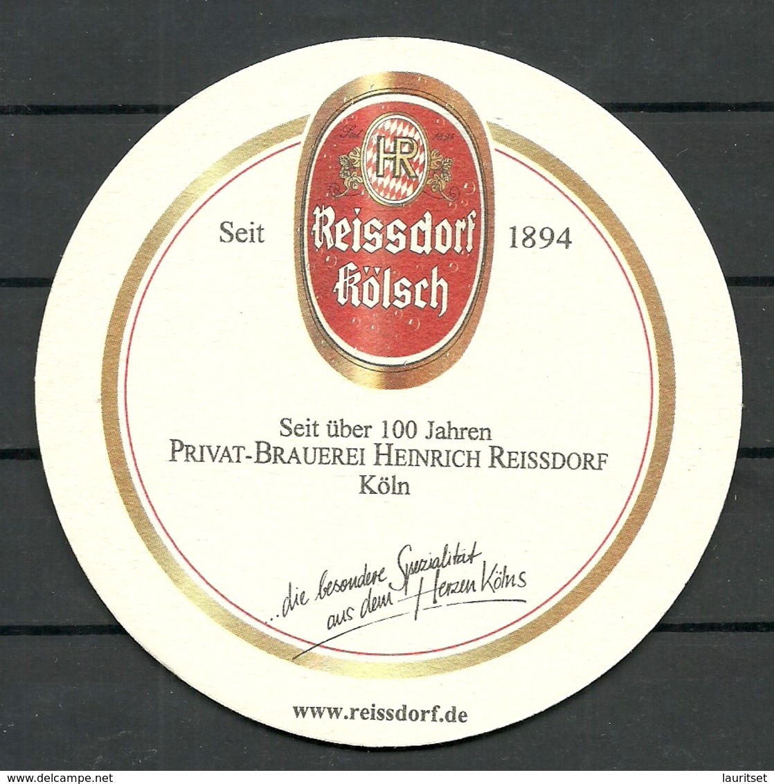 Bierdeckel Deutschland Privat-Brauerei Heinrich Reissdorf - Bierdeckel