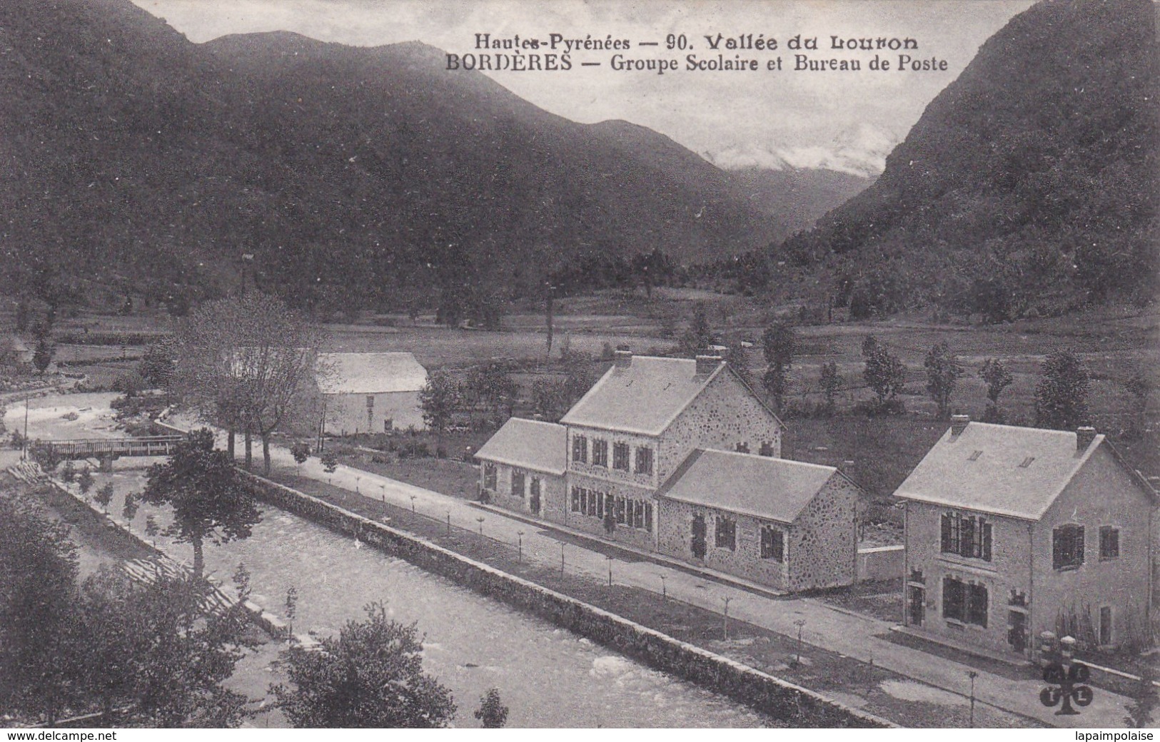 [65] Hautes Pyrénées > Borderes Louron Groupe Scolaire Et Bureau De Poste - Borderes Louron