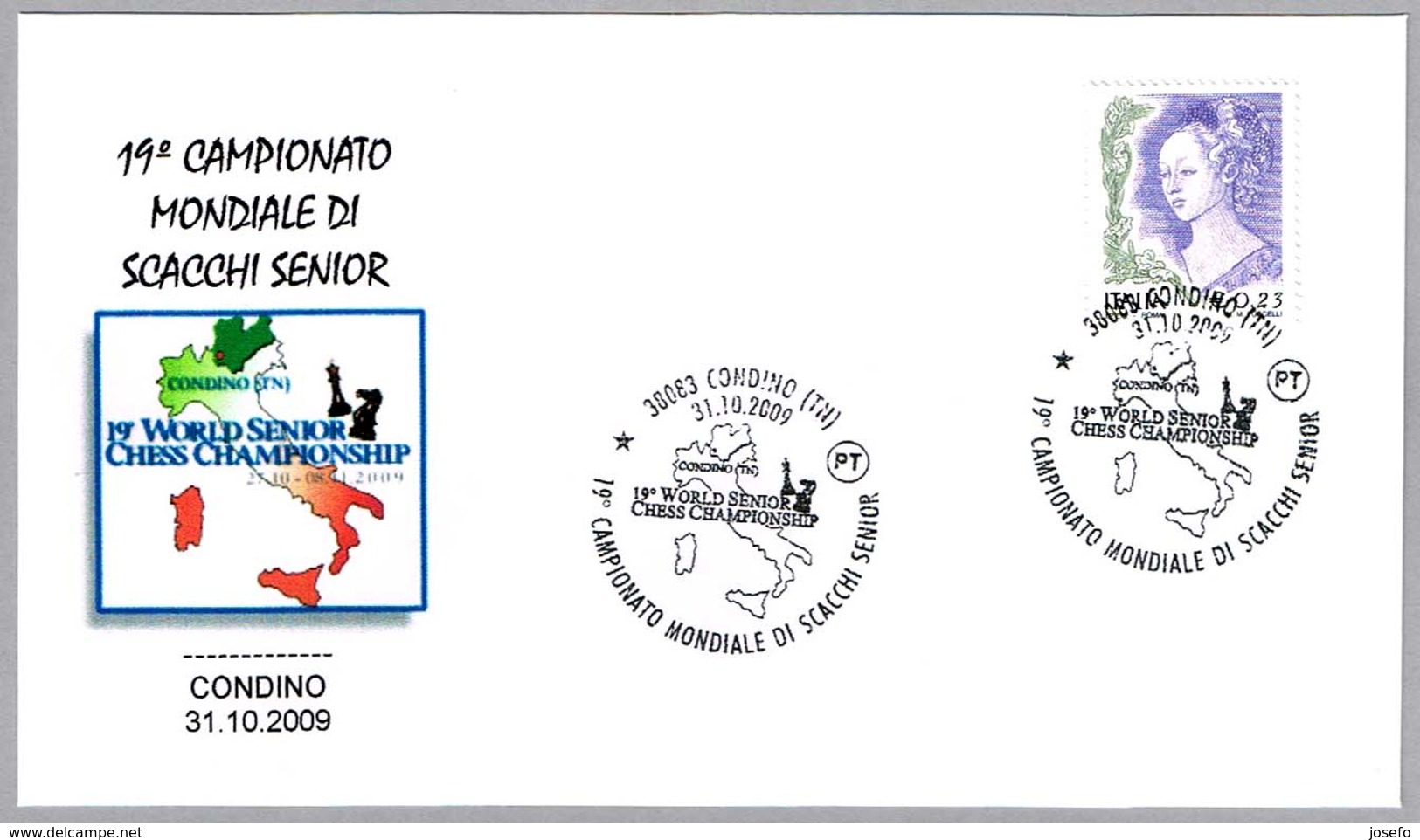 19 CAMPEONATO MUNDIAL SENIOR DE AJEDREZ. World Senior CHESS Champ. Condino, Trento, 2009 - Ajedrez