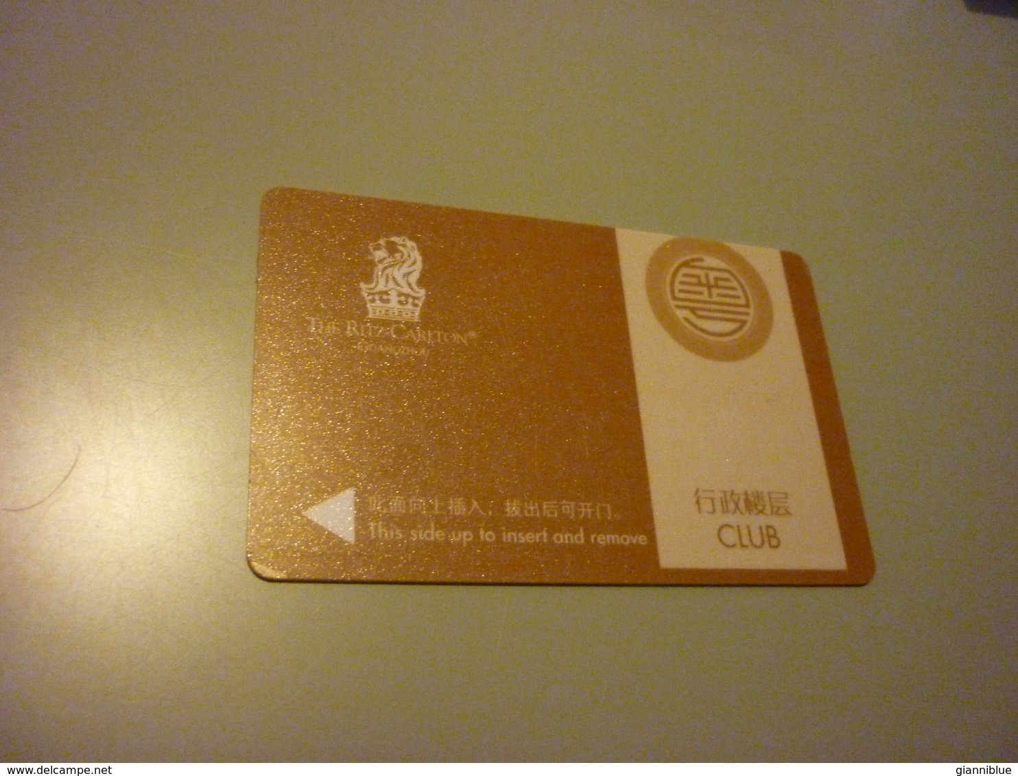 China Guangzhou The Ritz-Carlton Hotel Room Key Card - Cartes D'hotel