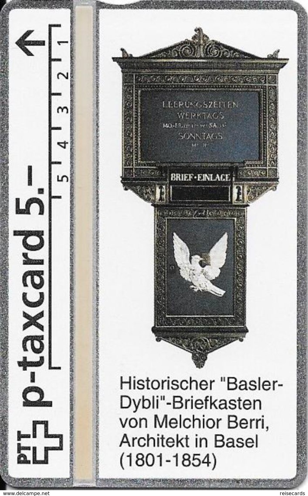 PTT P: V-36 329L KPD Basel - Historischer "Basler-Dybli"-Briefkasten. Mint - Suisse