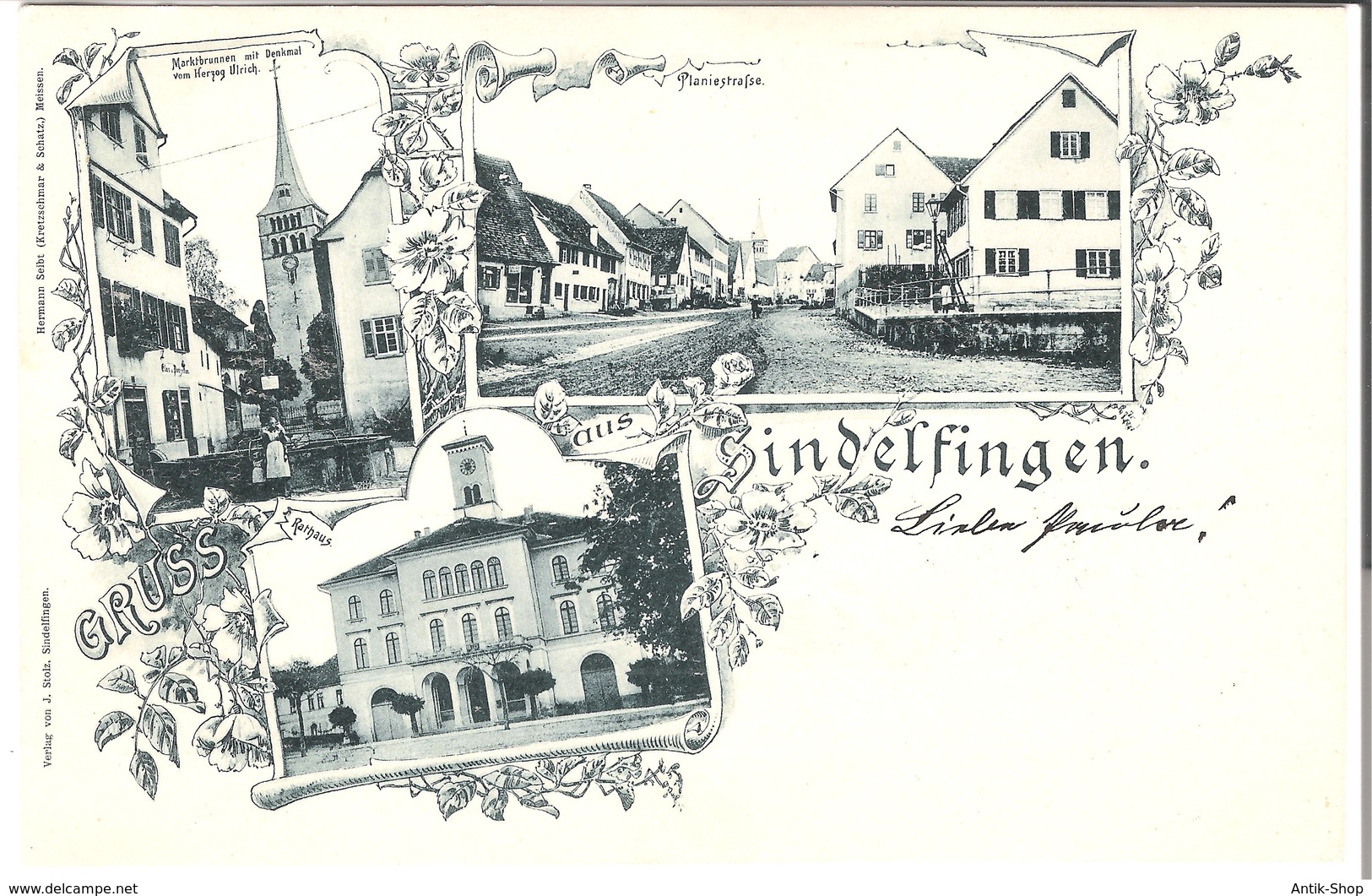 Gruss Aus Sindelfingen - 3 Ansichten Von 1901 (L057AK) - Sindelfingen