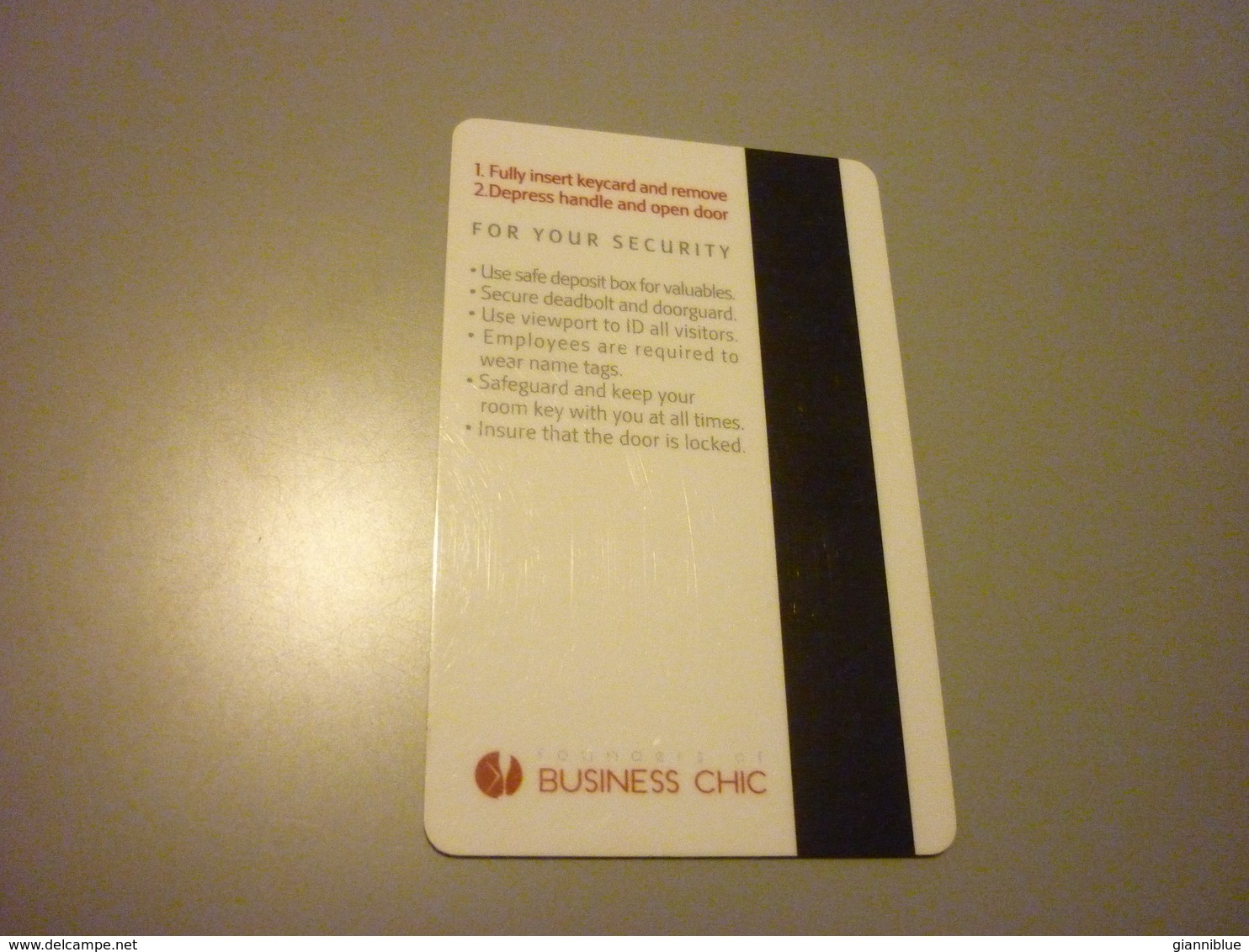 France Paris Rive Gauche Marriott Hotel Room Key Card (white Back) - Cartes D'hotel