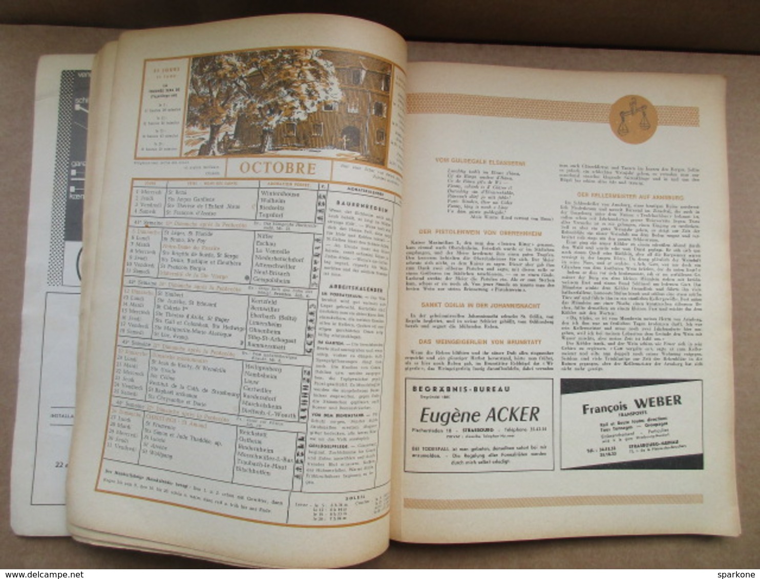 Almanach Sainte-Odile - Odilien 1969 Kalender - Grand Format : 1961-70