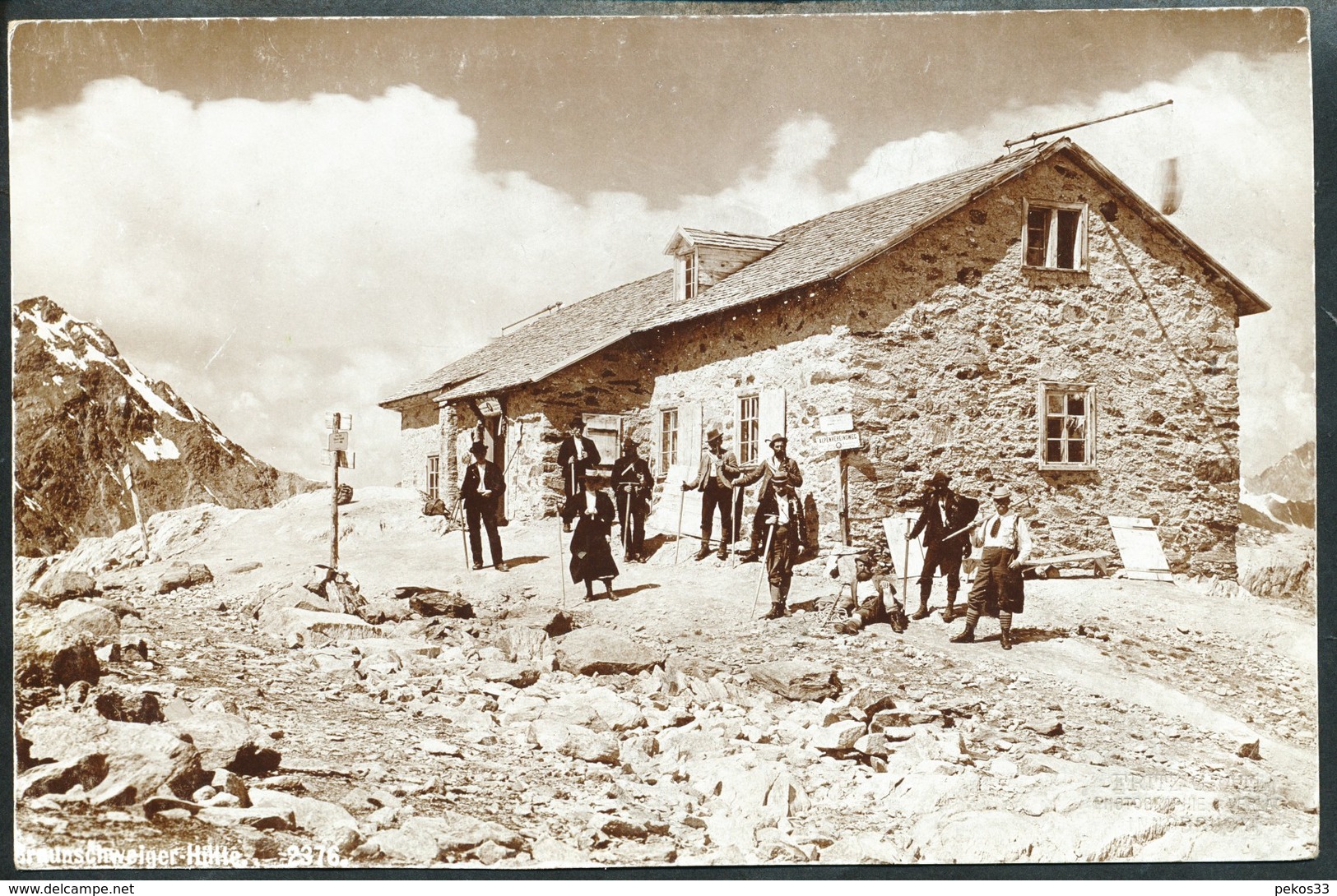 Ansichtskarte  Braunschweiger Hütte   Fritz Gratl  Innsbruck - Ohne Zuordnung