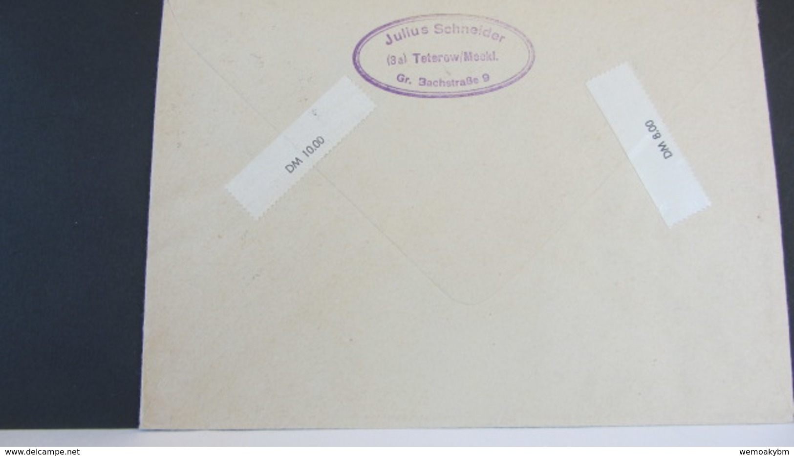 DDR: Ausl-R-Doppel-Brief Mit FM 1963 Kpl Und Raumschiff Wostock 970/1  31.12.63 In Die Schweiz -5 überfr. Knr: 947/9 Ua - R-Zettel