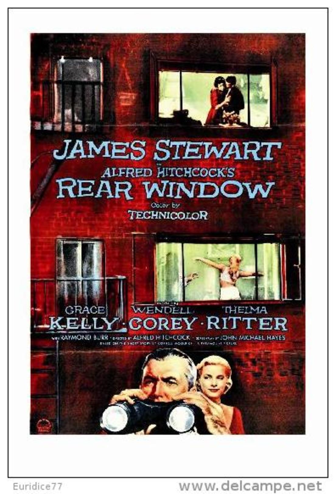 Affiche Du Film - Rear Window (1954) - Alfred Hitchcock  - POSTCARD RP (19) - Size: 15x10 Cm. Aprox. - Afiches En Tarjetas