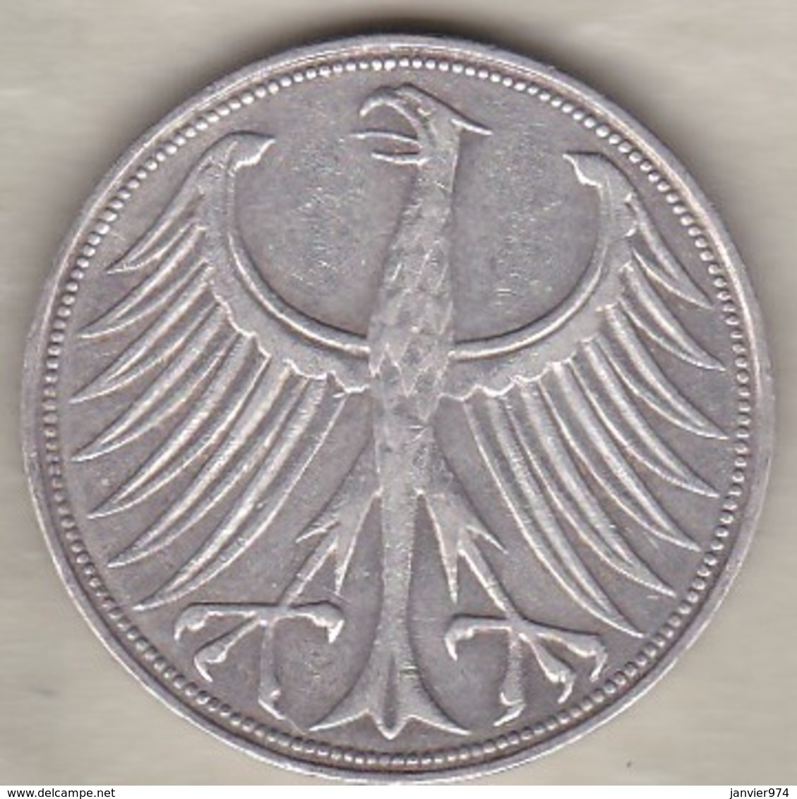 5 Mark 1951 D (MUNICH), En Argent - 5 Mark