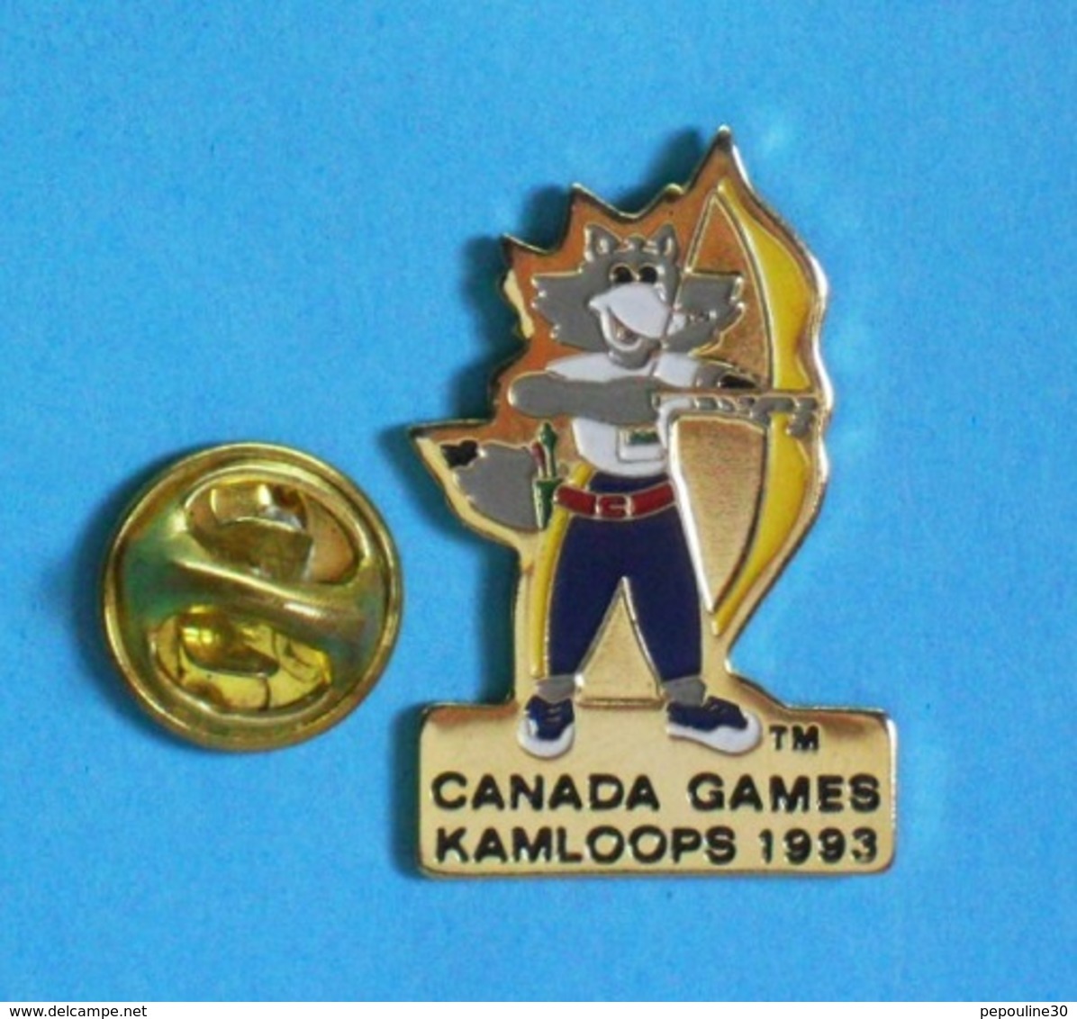 1 PIN'S //  ** TIR à L'ARC / CANADA GAMES KAMLOOPS / 1993 ** . (Spectrum Ⓜ NCGS 1993) - Tir à L'Arc