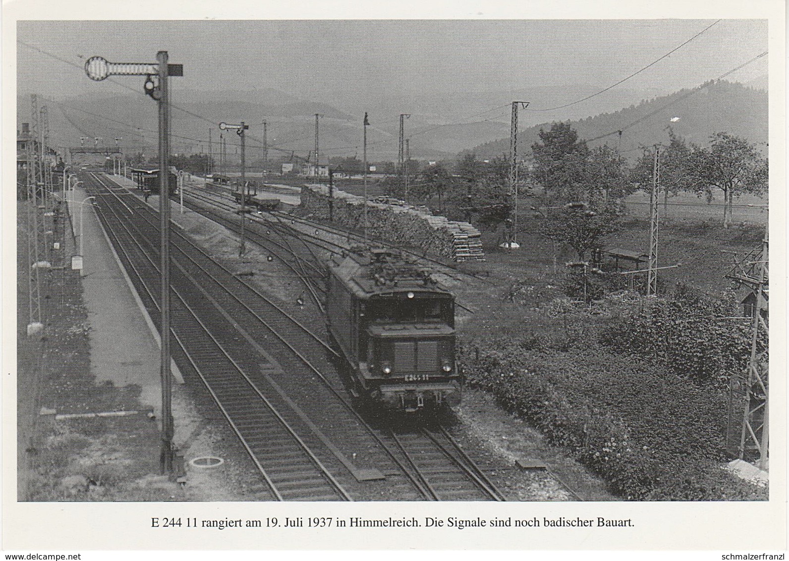 AK Mit Der E 244 Im Höllental Himmelreich Bahnhof E 24411 Carl Bellingrodts Schatzkammer Serie 160 Bild 5 Neudruck - Kirchzarten
