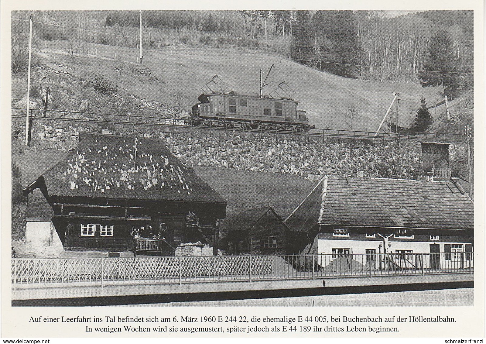 AK Mit Der E 244 Im Höllental Buchenbach E 24422 44005 44189 Carl Bellingrodts Schatzkammer Serie 160 Bild 10 Neudruck - Kirchzarten