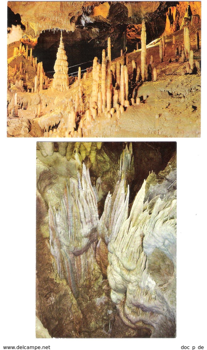 Deutschland - 2 AK - Teufelshöhle Bei Pottenstein - Fränkische Schweiz - Höhle - Stone Cave - Tropfsteinhöhle - Pottenstein