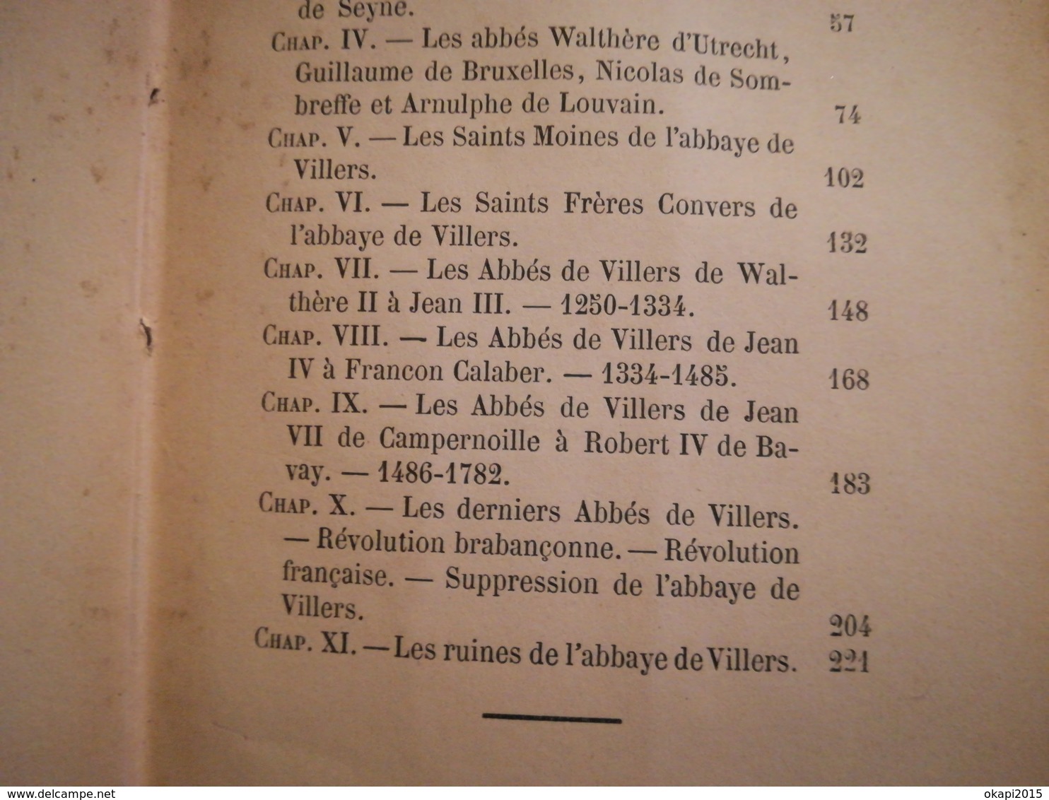 L'abbaye de Villers abbaye de Villers-en-Brabant Villers-la-Ville Brabant wallon  livre ancien régionalisme Belgique