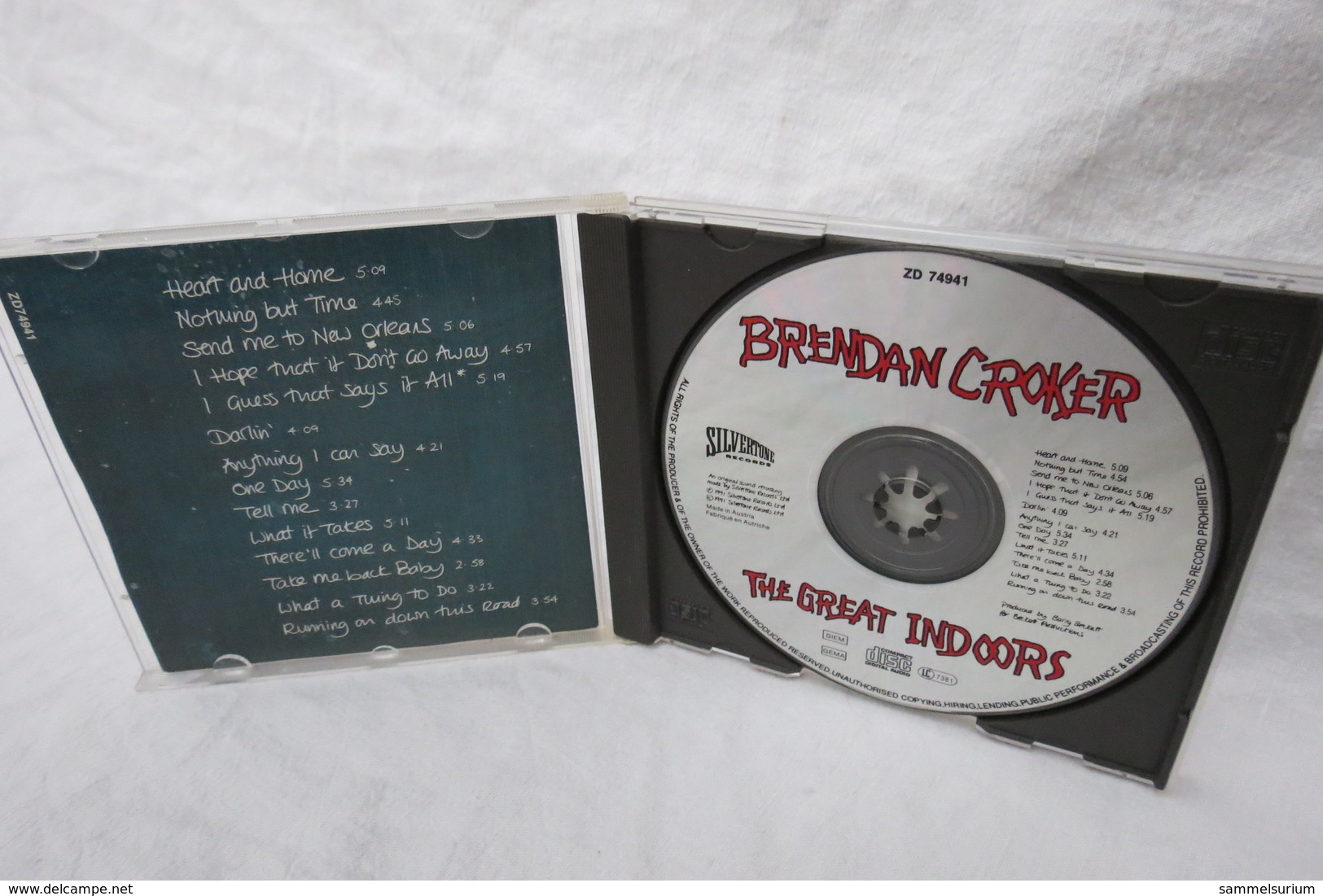 CD "Brendan Croker" The Great Indoors - Rock