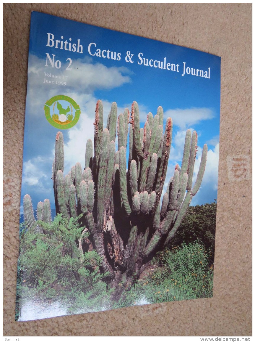 BRITISH CACTUS AND SUCCULENT JOURNAL Vol 17 Jun, Sep, Dec 1999 - Naturaleza