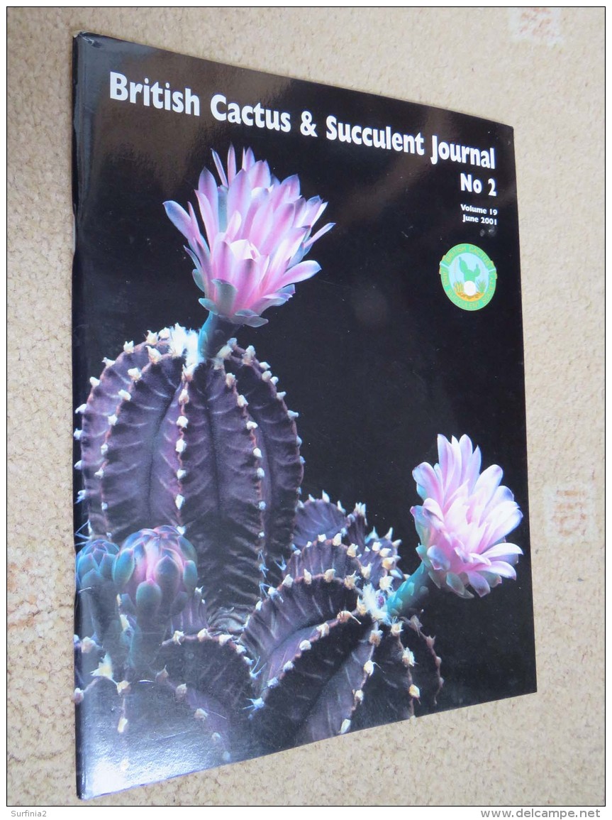 BRITISH CACTUS AND SUCCULENT JOURNAL Vol 19 Mar, Jun, Sep, Dec 2001 (All 4) - Nature