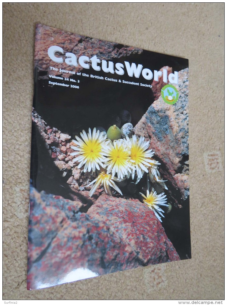 BRITISH CACTUS AND SUCCULENT JOURNAL Vol 24 Mar, Jun, Sep, Dec 2006 (All 4) - Nature/ Outdoors