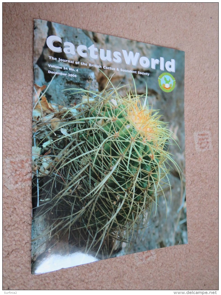 BRITISH CACTUS AND SUCCULENT JOURNAL Vol 24 Mar, Jun, Sep, Dec 2006 (All 4) - Natuur