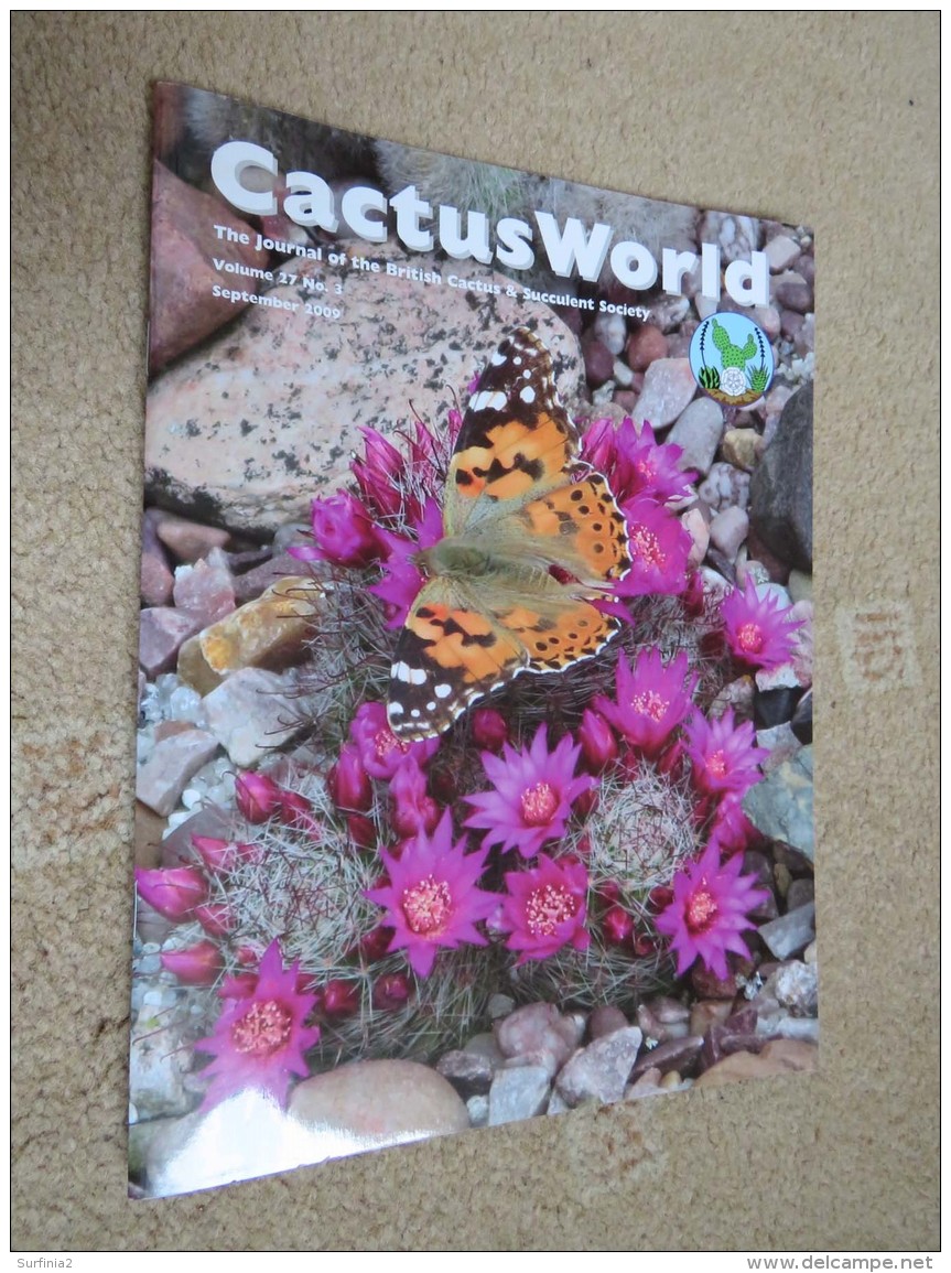 BRITISH CACTUS AND SUCCULENT JOURNAL Vol 27 Mar, Jun, Sep, Dec 2009 (All 4) - Nature/ Outdoors