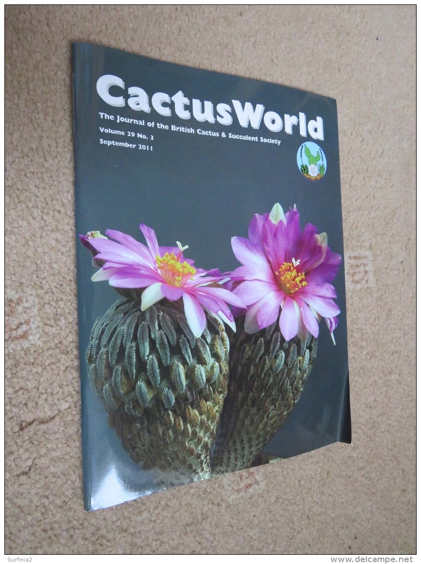 BRITISH CACTUS AND SUCCULENT JOURNAL Vol 29 Mar, Jun, Sep, Dec 2011 (All 4) - Nature