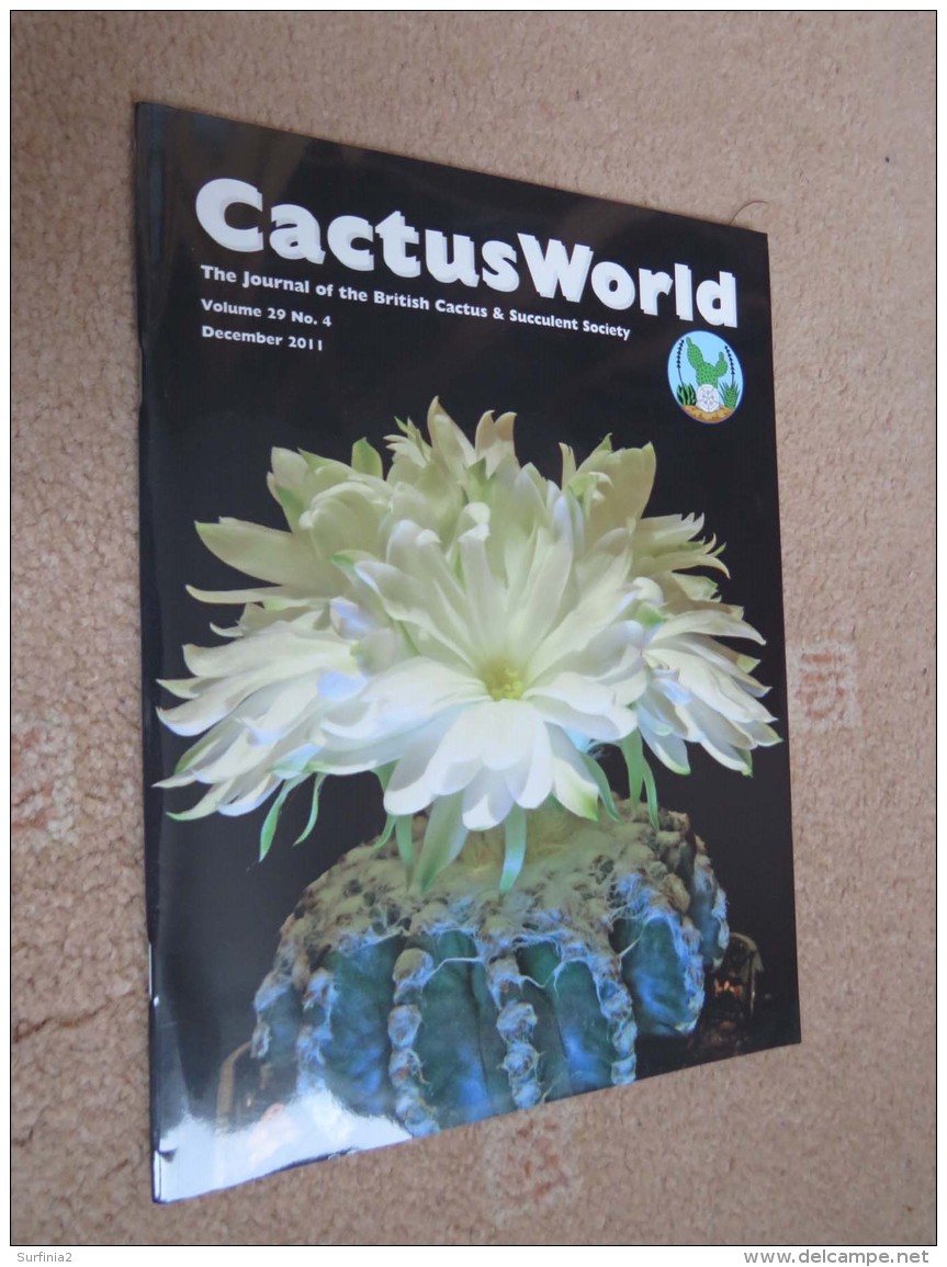 BRITISH CACTUS AND SUCCULENT JOURNAL Vol 29 Mar, Jun, Sep, Dec 2011 (All 4) - Nature/ Outdoors