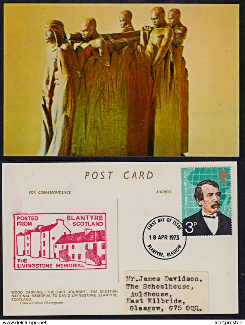 B5174 Postcard - David Livingstone, Scottish National Memorial, Blantyre, Scotland, Postally Used - Other & Unclassified
