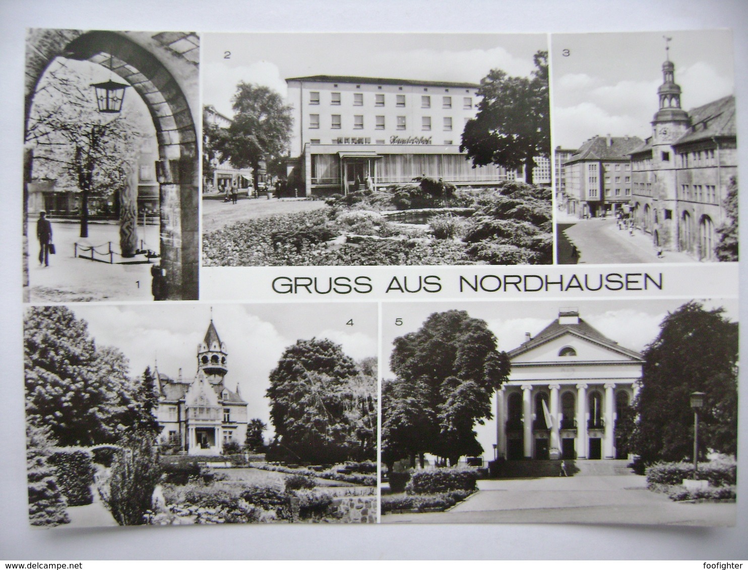 Germany DDR NORDHAUSEN - HO-Hotel Handelshof, Meyenburgmuseum, Mahnmal Gegen Krieg - 1980 Unused - Nordhausen