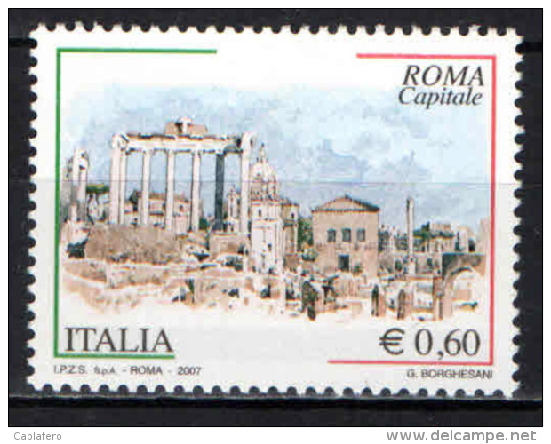 ITALIA - 2007 - ROMA CAPITALE - MNH - 2001-10: Mint/hinged