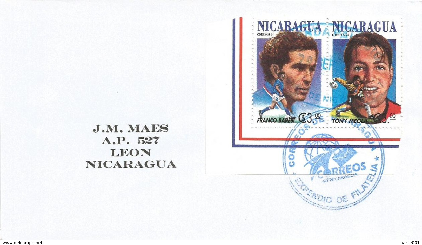 Nicaragua 2010 Tienda World Cup Football USA Players Cover - 1994 – USA