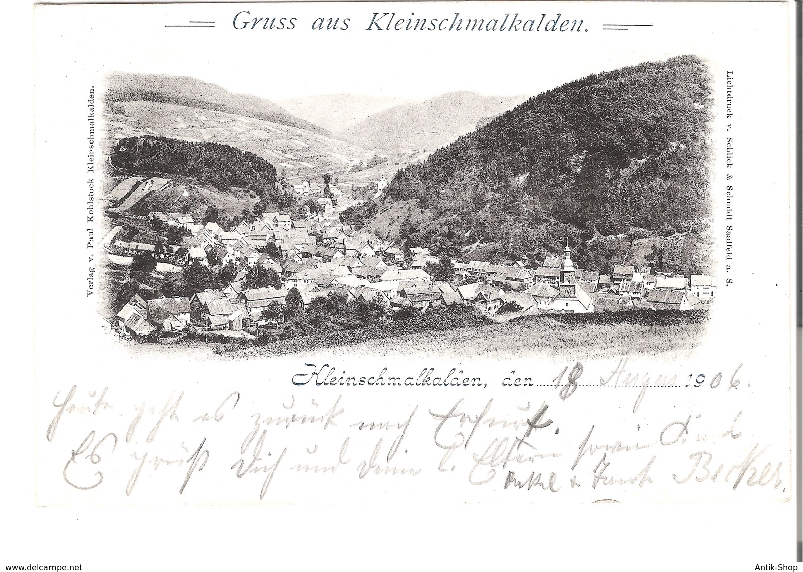 Gruss Aus Kleinschmalkalden -  Von 1906 (L069AK) - Schmalkalden