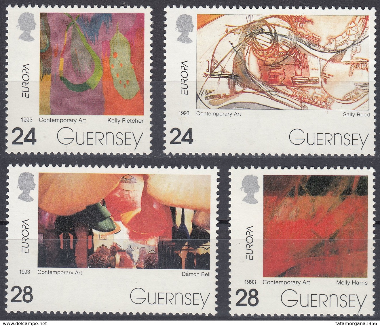 GUERNSEY - 1993 - Serie Completa Nuova MNH: Yvert 616/619, Europa, 4 Valori. - Guernsey