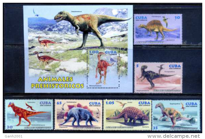 Cuba 2006 / Prehistoric Animals MNH Dinosaurios Prähistorischen Tieren / Cu9807  29 - Prehistóricos