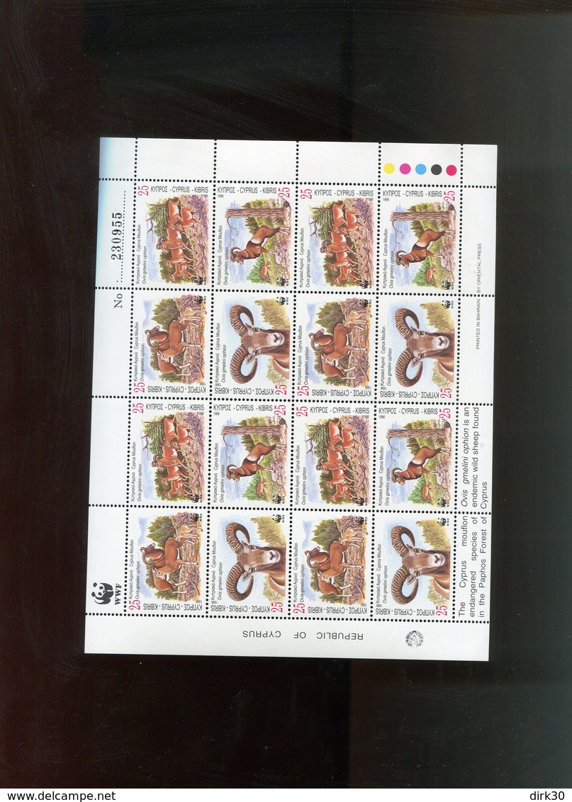 CYPRUS WWF FAUNA MNH Apes - Unused Stamps