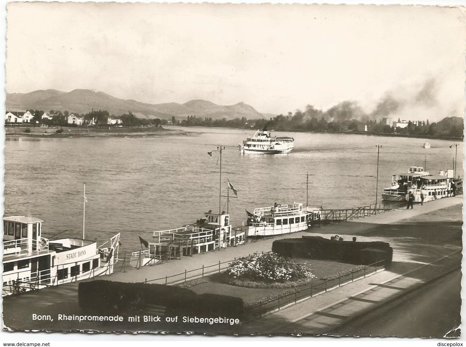 X4463 Bonn - Rheinpromenade Mit Blick Auf Siebengebirge - Barche Boats Bateaux / Viaggiata 1961 - Bonn