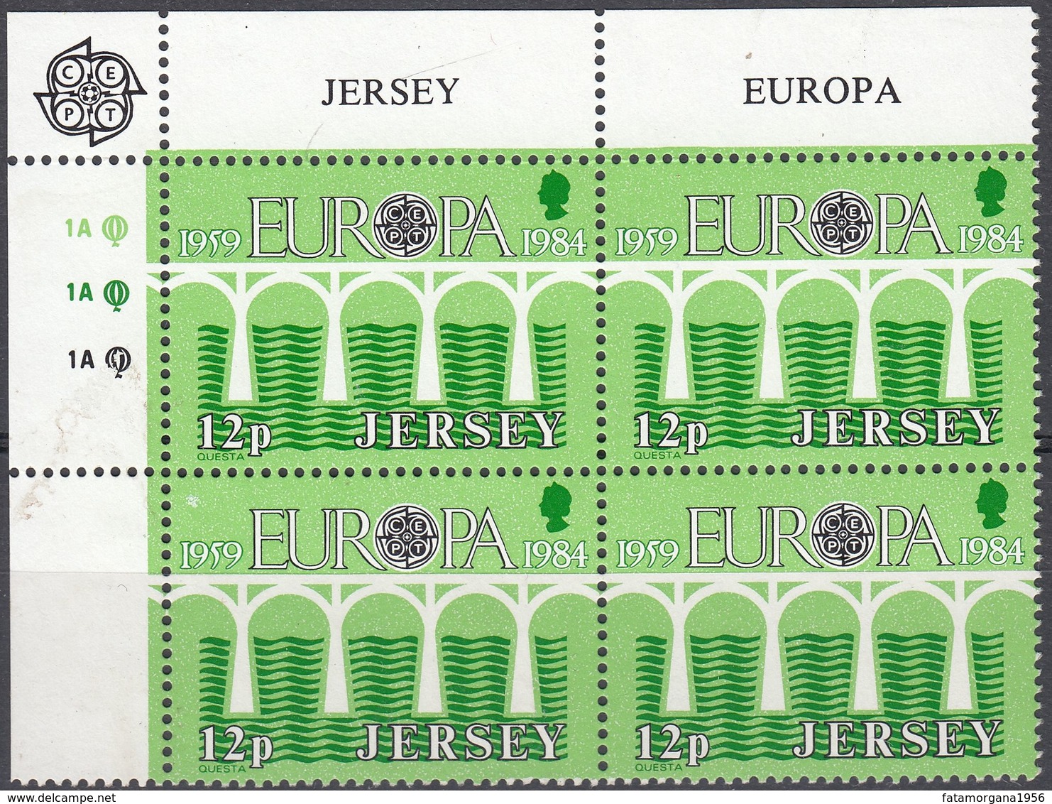 JERSEY - 1984 - Serie Completa Nuova MNH: Yvert 314 (coppia), 315 (quartina) E 316 (coppia), Europa. - Jersey