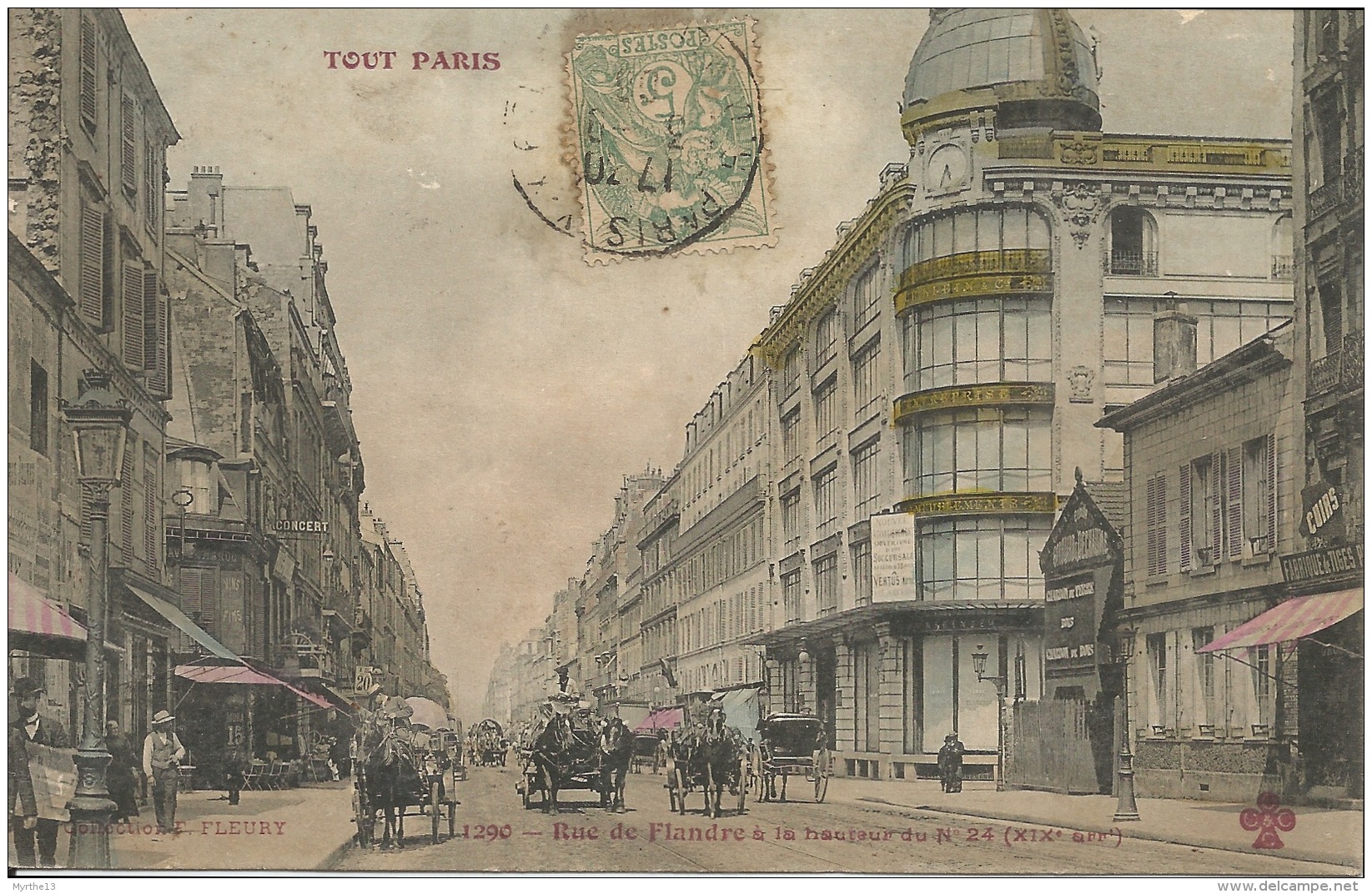 75 PARIS  19 ème  Rue De Flandre à La Hauteur Du N°24 - Arrondissement: 19