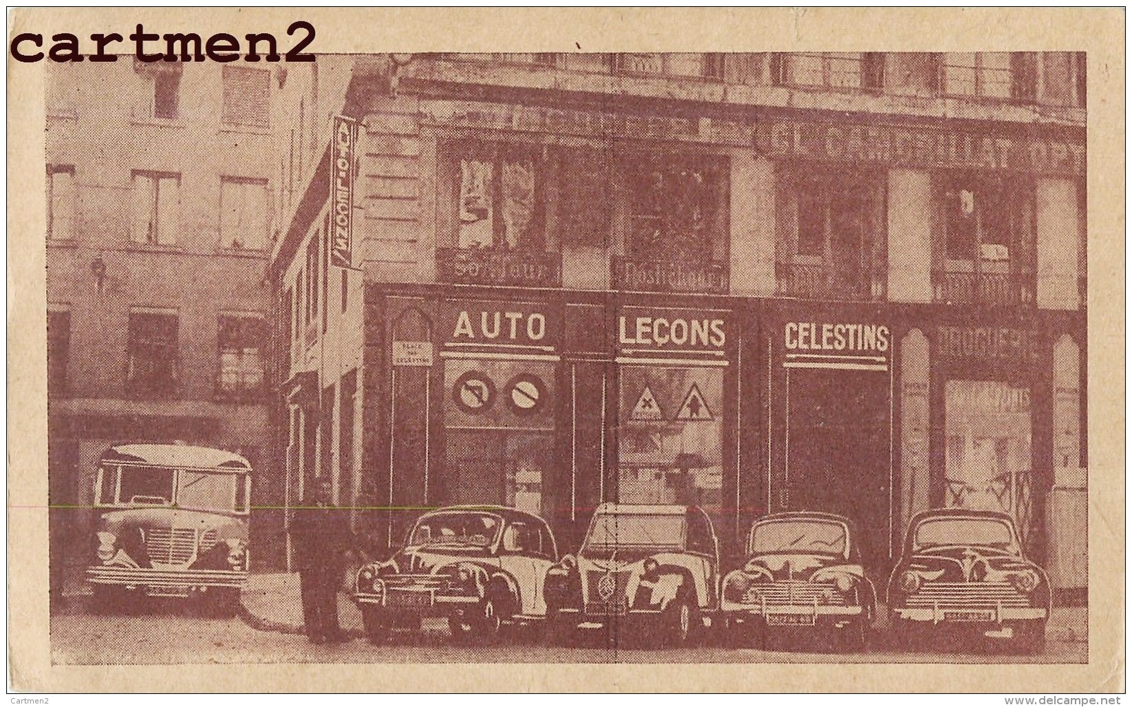 LYON 7 PLACE DES CELESTINS AUTO-ECOLE "AUTO-LECONS CELESTINS " AUTOMOBILE 69 RHONE - Lyon 2