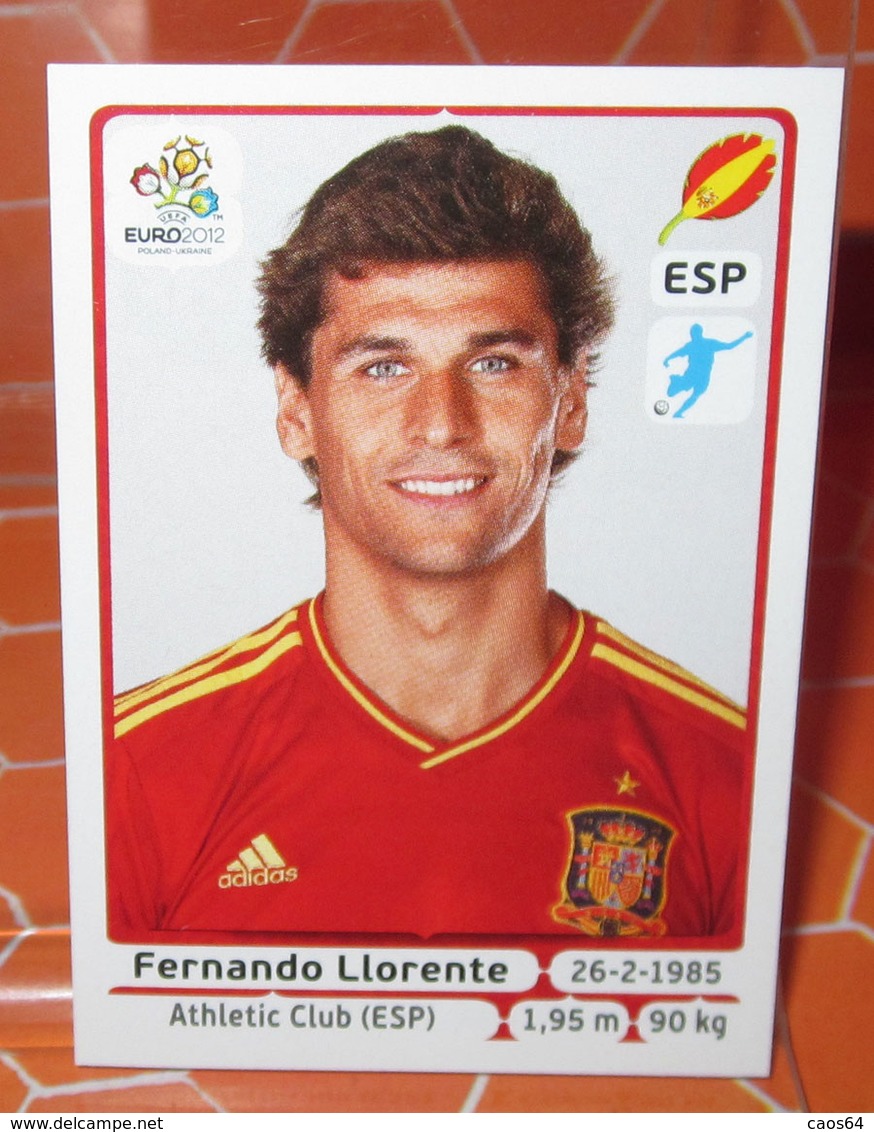 EURO2012 PANINI N. 306 LLORENTE  STICKER NEW CON VELINA - Edizione Italiana